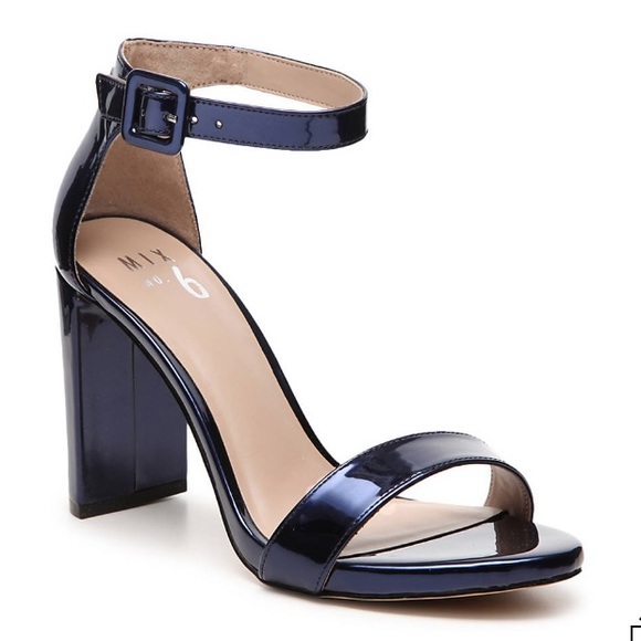 Mix No. 6 Shoes - Mix No. 6. Navy Metallic Heels